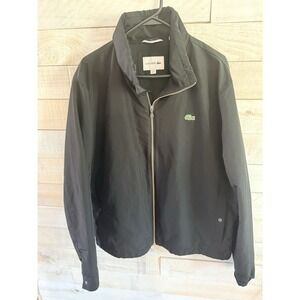 Lacoste  Waterproof Black Lightweight   Hoodie Jacket - Men's Size XL  BH2331